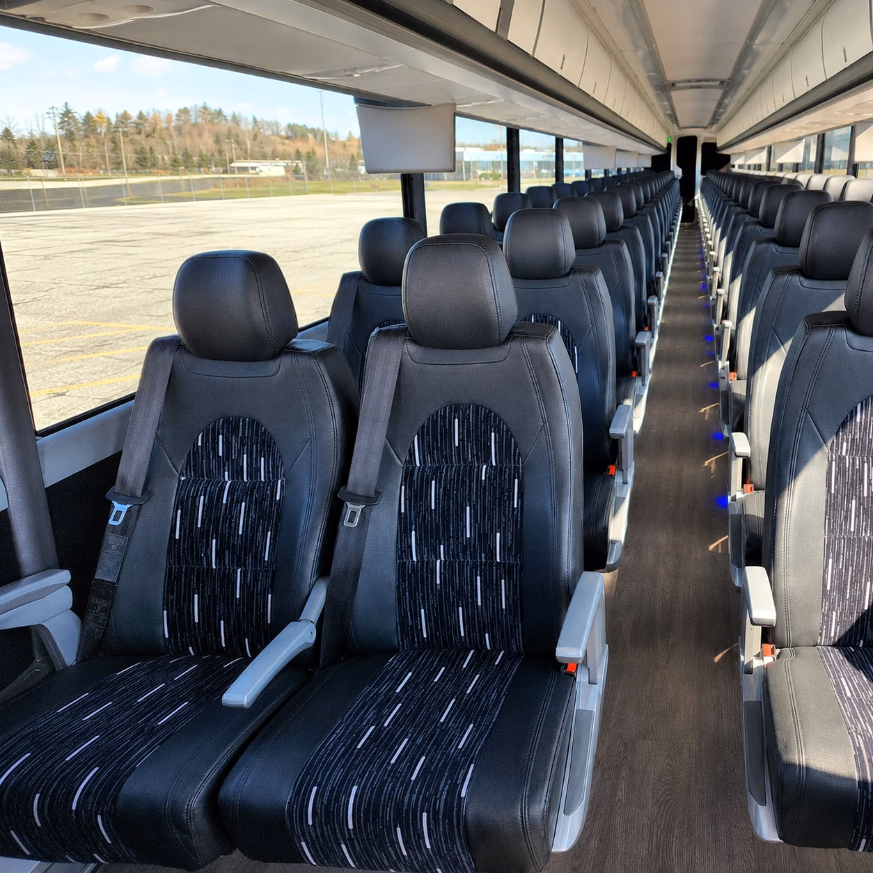 murfreesboro charter bus rental interior